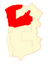 Map of huara in Tarapacá Region