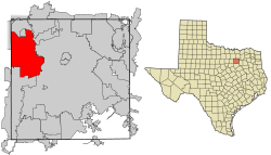 Location within Dallas County