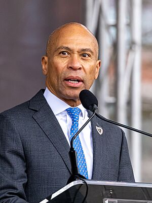 Deval Patrick at the unveiling of "The Embrace" 52625372826 o (3x4c).jpg