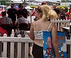 Dolphins NRL fan with Wayne Bennett caricature