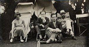 Dora Carrington; Stephen Tomlin; Walter John Herbert ('Sebastian') Sprott; Lytton Strachey, June 1926
