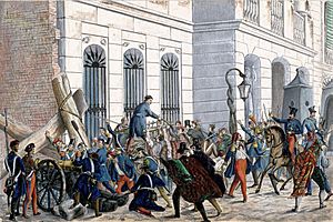Escenas de la revolucion de 1842 por Puiggarí Llobet, Josep