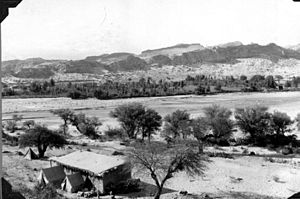 A fossil collecting expedition camp at Corral Quemado in 1926