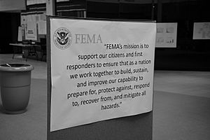 FEMA - 44805 - FEMA Mission Statement posted at a Joint Field Office in TN