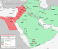 First Fitna Map, Ali-Muawiya Phase