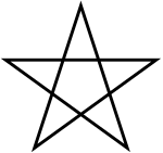 Five Pointed Star Lined.svg
