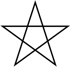 Five Pointed Star Lined.svg