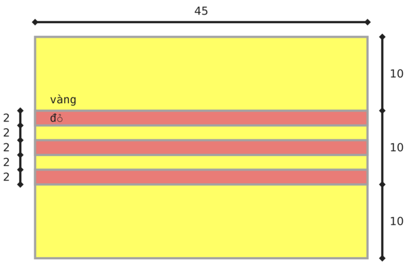 Flag of South Vietnam (construction)