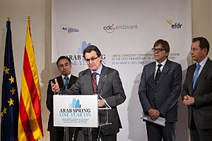 Flickr - Convergència Democràtica de Catalunya - President Mas durant la roda de premsa amb Verhofstadt, Watson i Tremosa