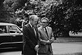 Ford and Kissinger conversing, on grounds of White House, 16 Aug 1974