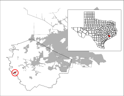 Location of Kendleton, Texas