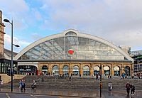 Frontage of Liverpool Lime Street railway station