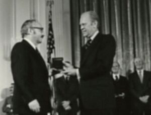 George B. Dantzig at National Medal of Science Awards Ceremony, 1976