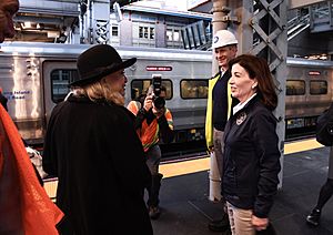 Governor Hochul and MTA Leadership Take LIRR Ride Direct to Grand Central (51644165041)