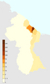 Guyana population density