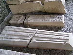 Haughmond Abbey Olimpia gravestone