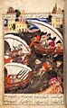Imam Quli Khan's soldiers in boats repulsed by the Portuguese at Hurmuz