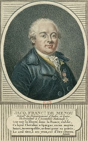 Jacques-François de Menou, député du département d'Indre et Loire