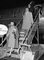 Jennifer Jones and husband David O. Selznick in Los Angeles, 1957