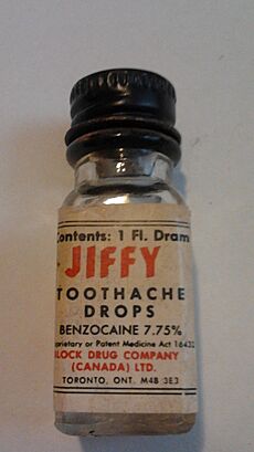 Jiffy Toothache Drops bottle