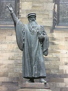 John Knox statue, New College Edinburgh