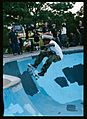 Julio Pineda with the bowl ollie at Owl's Head Skate Park - October 2019