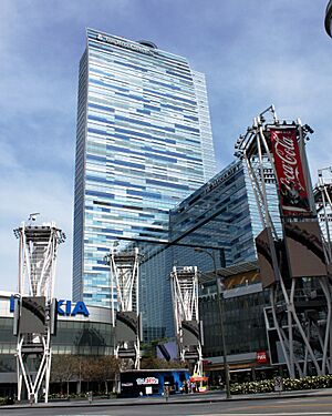 LA Live Ritz Carlton Hotel & Residences tower