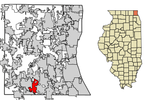 Location of Kildeer in Lake County, Illinois