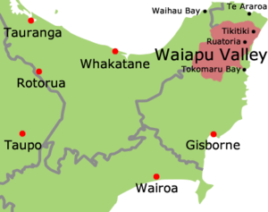 Location of Waiapu Valley