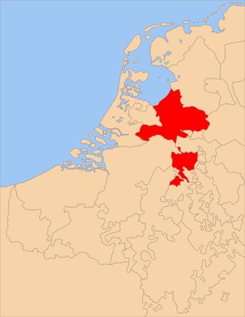 Duchy of Guelders with Gelderland, about 1477
