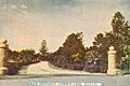 Main entrance, Queen's Park, Ipswich, 1940s