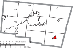 Location of South Charleston in Clark County