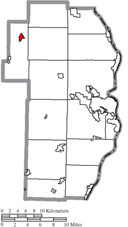 Location of Bergholz in Jefferson County