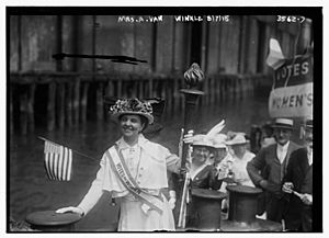 Mina Van Winkle on August 7, 1915