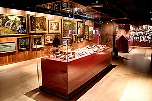 One of the halls of the Wellcome Collection, London