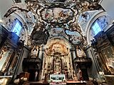 Panoramica presbitero chiesa del gesù perugia