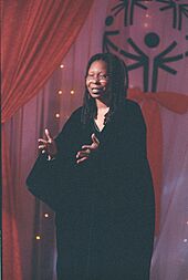Photograph of Whoopi Goldberg Delivering Remarks at a White House Special Olympics Dinner - NARA - 6037508