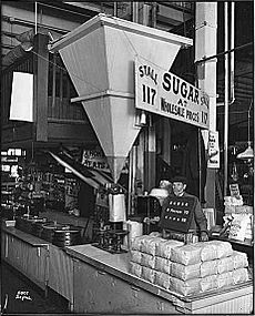 Pike Place Market - sugar vendor - 1917