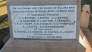 Plaque, Boer War Memorial, Allora, 2015 04