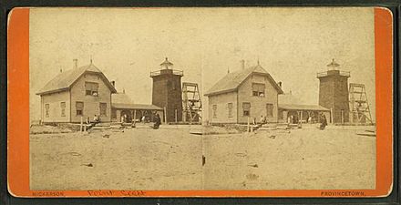 Point lighthouse, by Nickerson, G. H. (George Hathaway), 1835-1890
