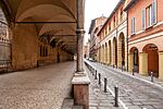 Street with porticoes on both sides