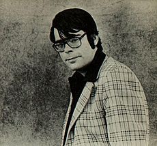 Portrait photograph of Stephen King by Alex Gotfryd, c. 1977