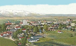 PostcardBakerORBirdsEyeView1918