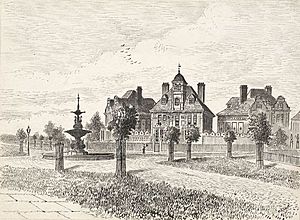 Queen Anne Buildings, Westbourne Avenue , c.1886