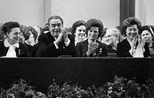 RIAN archive 734809 Members of Moscow's Soviets, Communist and civic organisations attend International Women's Day meeting