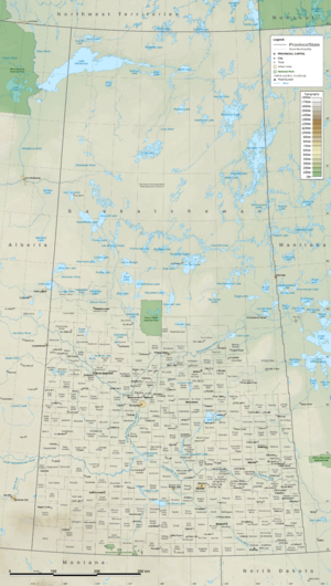 Saskatchewan Topographic
