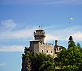 Second Tower in San Marino and Paragliding
