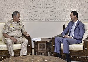 Sergey Shoigu and Bashar al-Assad (2017-09-12)