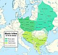 Slavic tribes in the 7th to 9th century