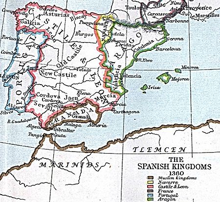 Spain and Western North Africa 1360